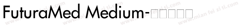 FuturaMed Medium字体转换